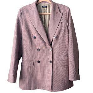 Theory Double Breasted Tailor Jacket in Hounds Portland Size 10